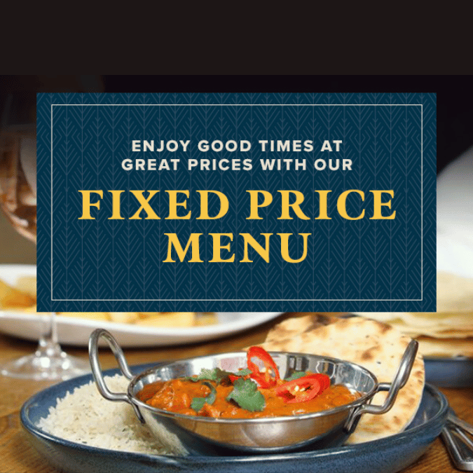 Fixed Price Menu - Lunch & Dinner